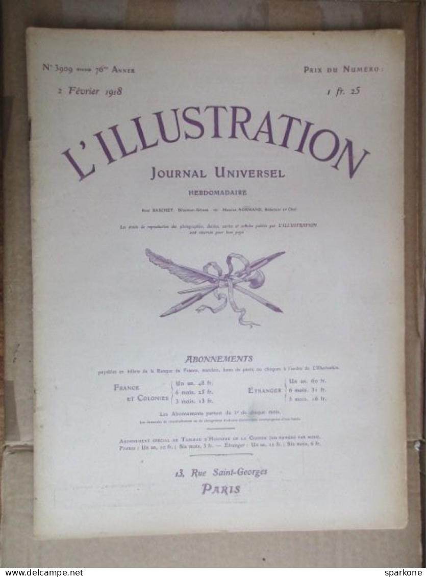 L'illustration (N° 3909 - 2 Février 1918) - 1900 - 1949