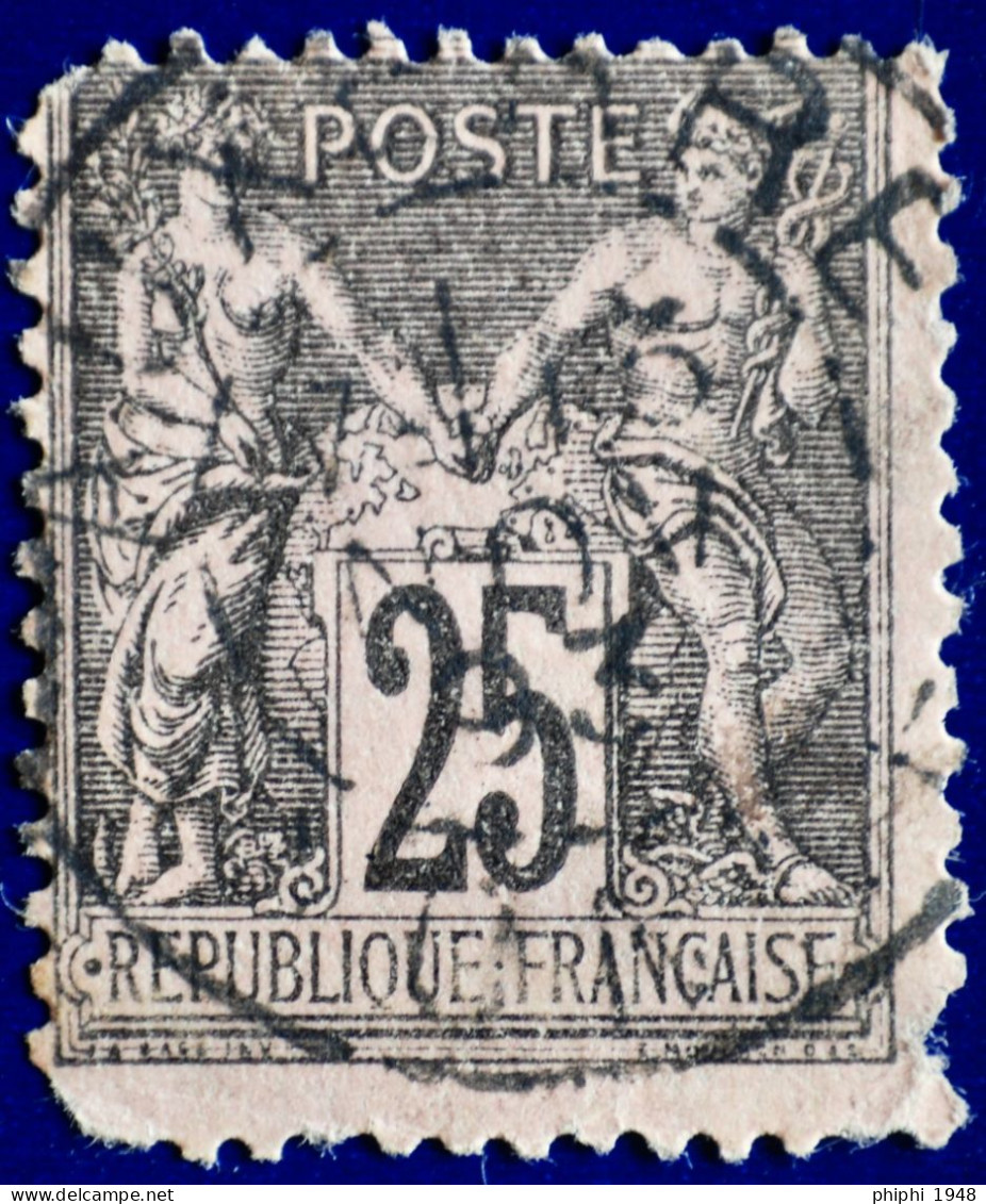 -Sage N°97  Type Ll Ob: AUXERRE ( 83 ) 1893. - 1876-1898 Sage (Type II)