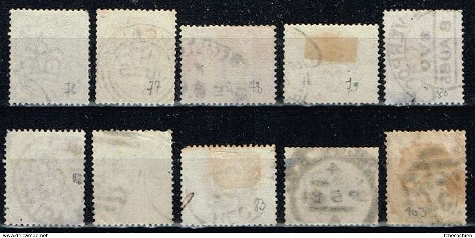 Grande-Bretagne - 1883 - Y&T N° 76 à 85 Oblitérés. Série Complète. - Used Stamps
