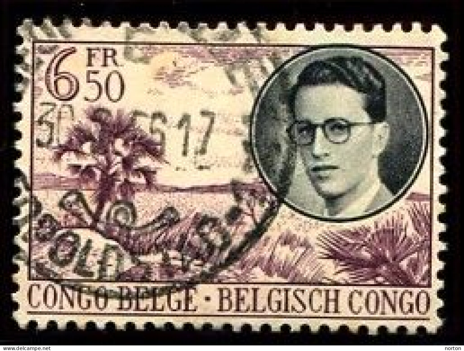 Congo Léopoldville 1 Oblit. Keach 12B(G)2 Sur C.O.B. 336 Le 30/08/1956 - Gebruikt