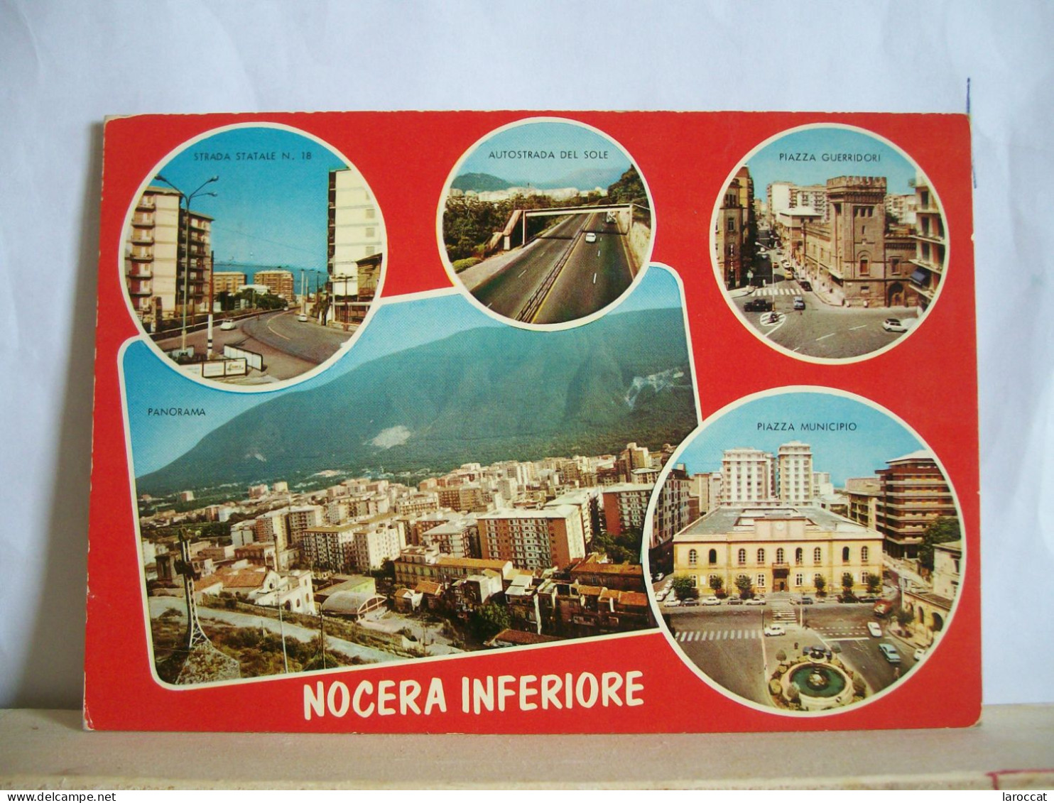 1973 - Salerno - Nocera Inferiore  - Piazza Municipio E Guerridori - Autostrada Del Sole  - Fontana - Vedute  - 2 Scans. - Salerno