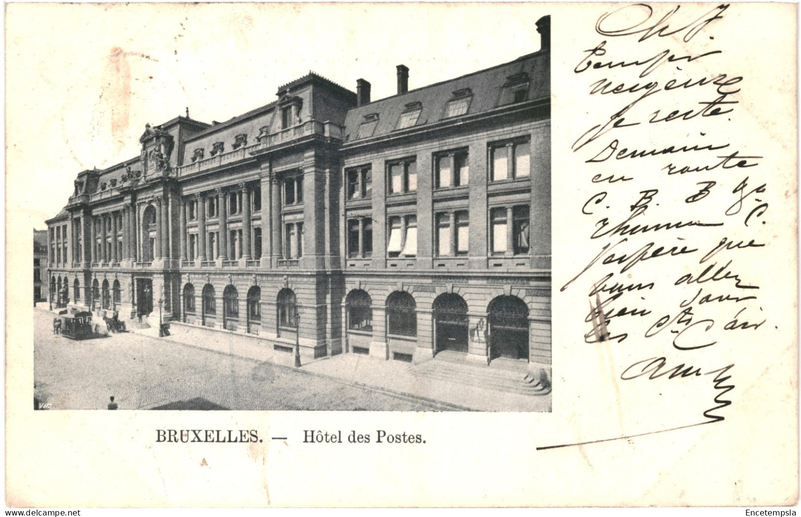 CPA Carte Postale Belgique Bruxelles Hôtel Des Postes 1901  VM79071 - Monuments