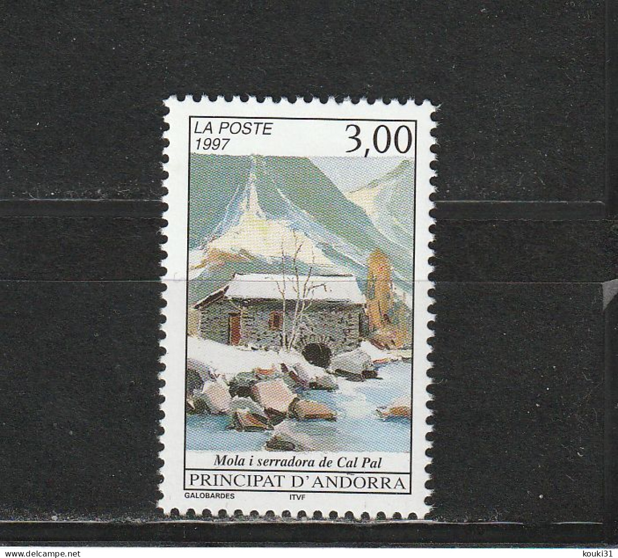 Andorre YT 489 ** : Moulin - 1997 - Neufs