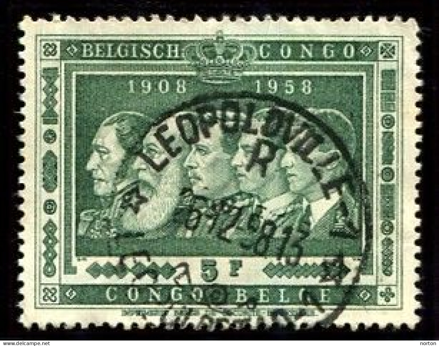 Congo Léopoldville 1 Oblit. Keach 12B(R)1 Sur C.O.B. 347 Le 25/12/1958 - Used Stamps