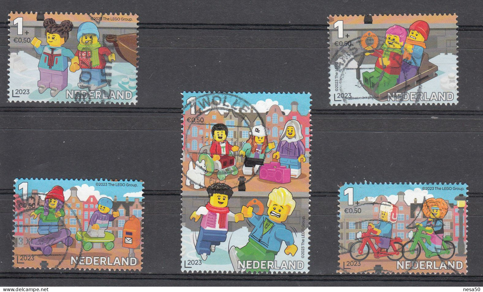 Nederland 2023 Nvph Nr ?? Mi Nr ?? , Kinderpostzegels, Thema: LEGO, Gestempeld - Used Stamps