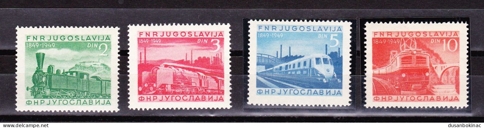 Yugoslavia 100 Years Of Railways On The Territory Of Yugoslavia In 1949 ** - Usati