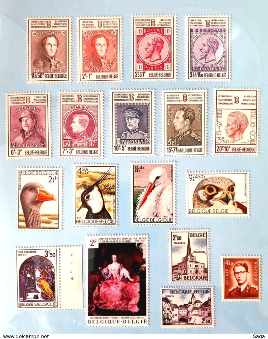 Année Complète 1972 MNH** - Full Years
