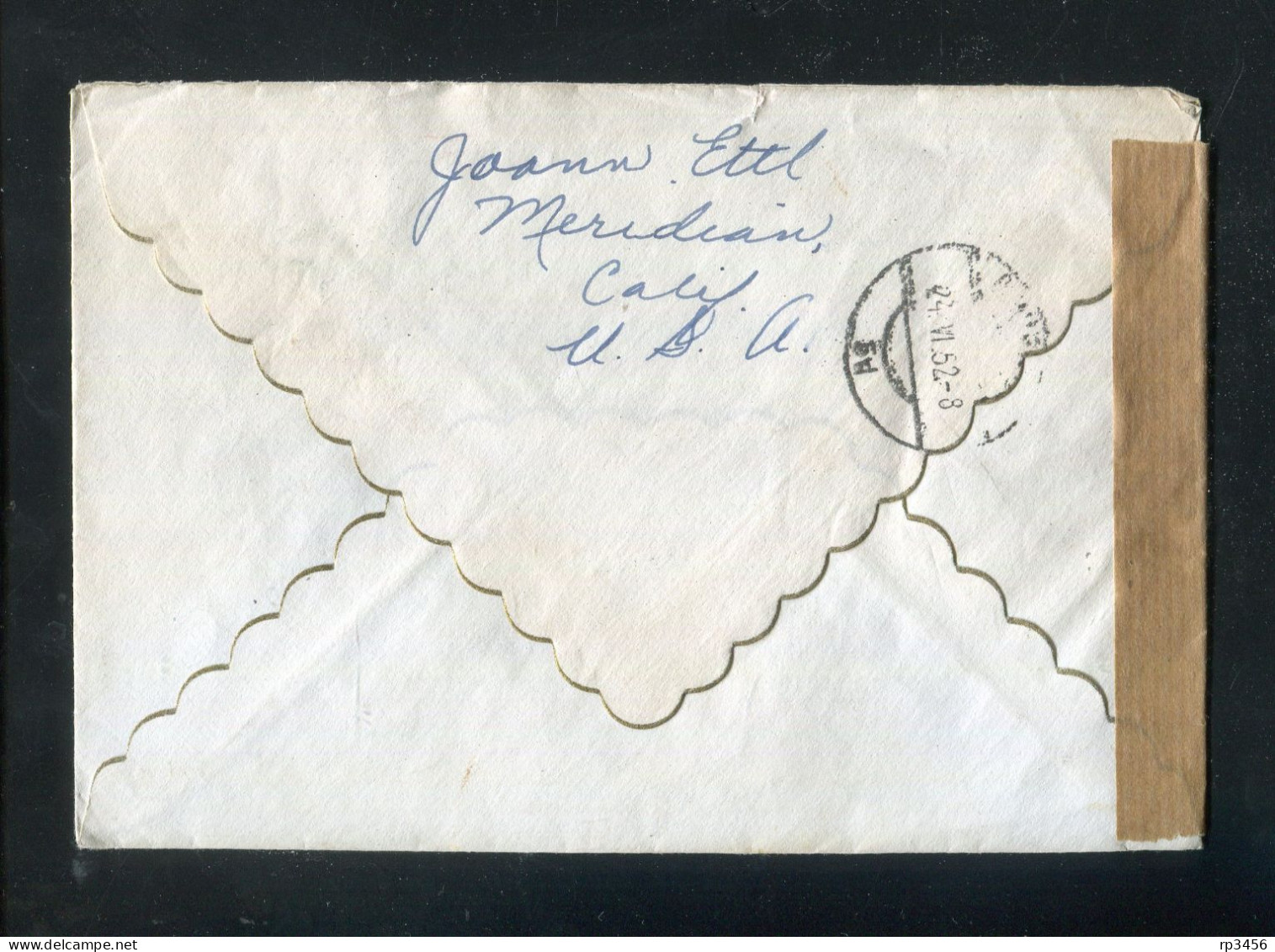 "USA" 1952, Brief Mit "ZENSUR" (Alliierte Zensurstelle) Ex Meridian Calif. Nach Wien (R0120) - Storia Postale