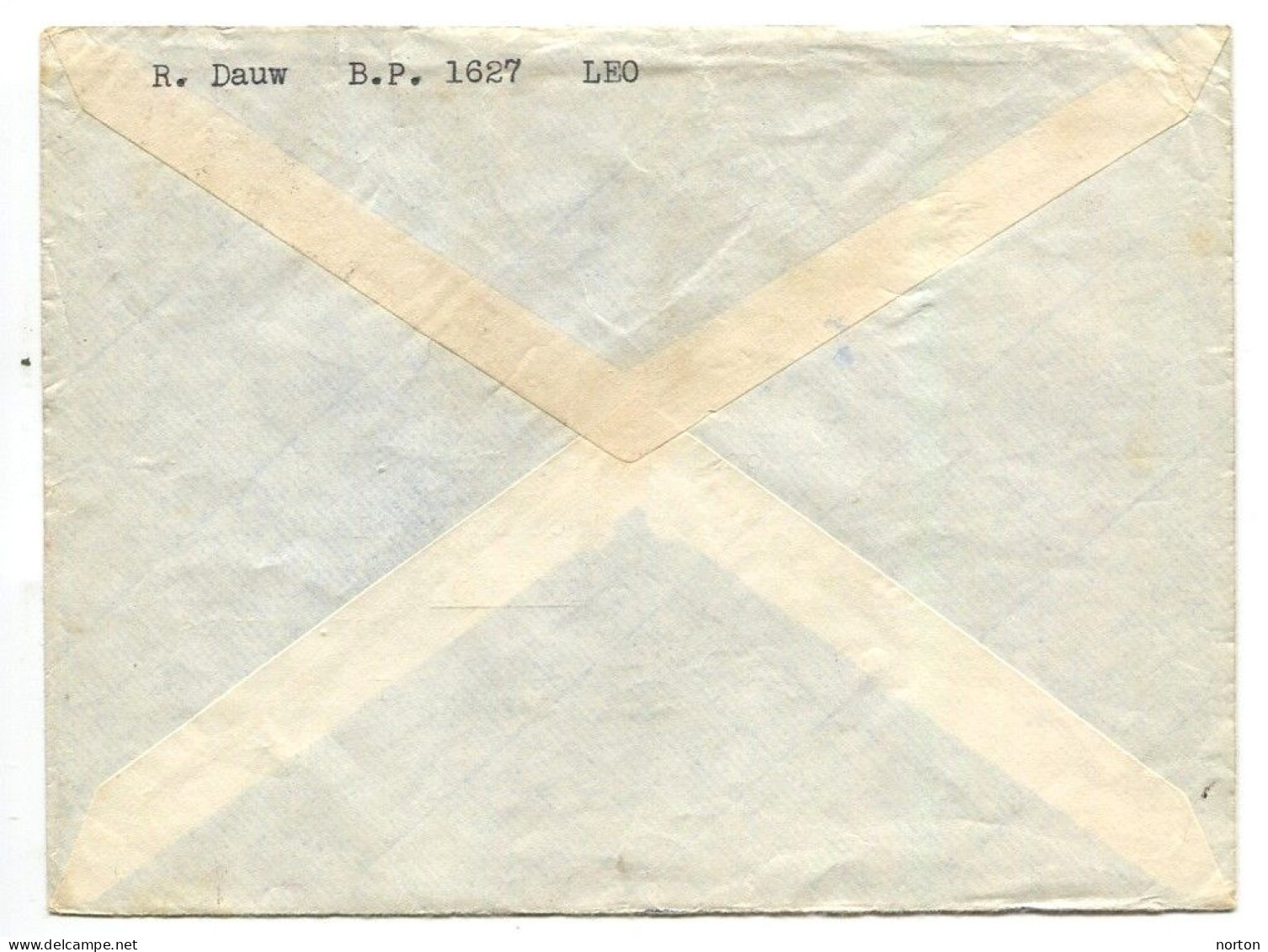 Congo Léopoldville 1 Oblit. Keach 12B(A)1 Sur C.O.B. 317 Sur Lettre Vers Turnhout Le 04/02/1954 - Lettres & Documents