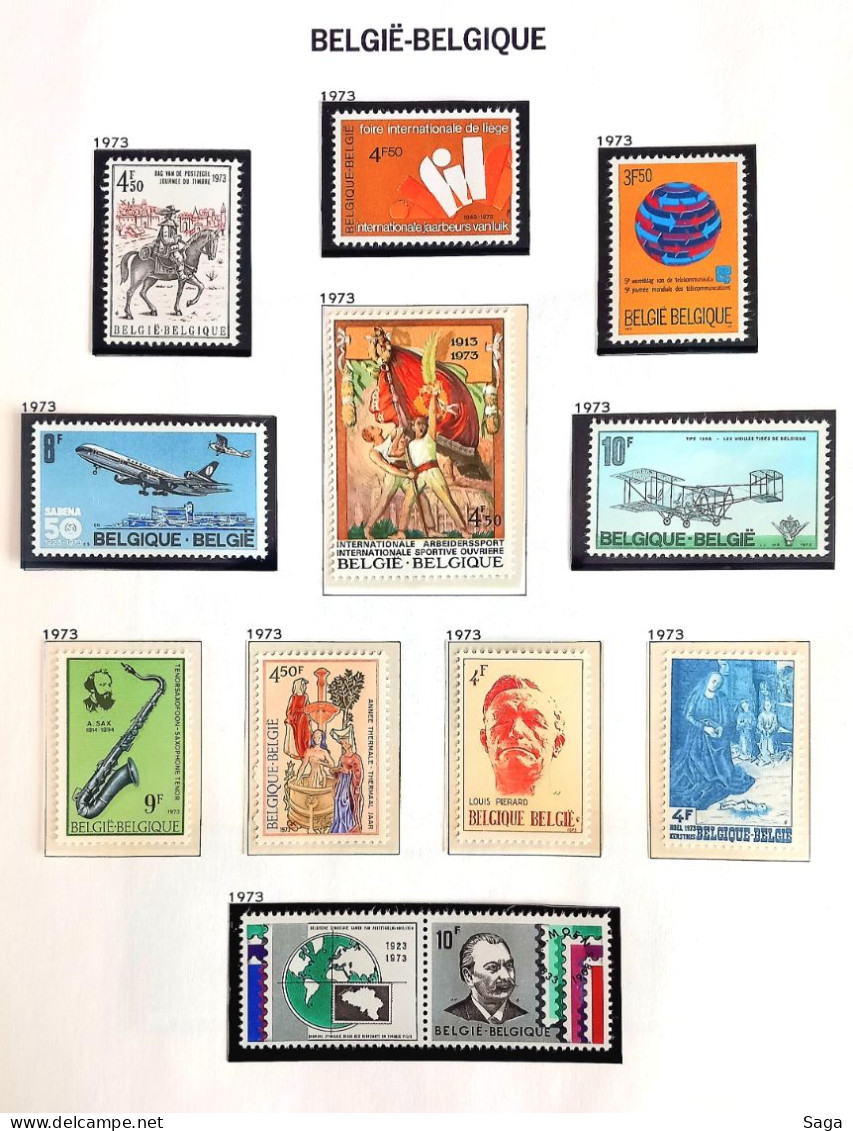 Année Complète 1973 MNH** - Jahressätze