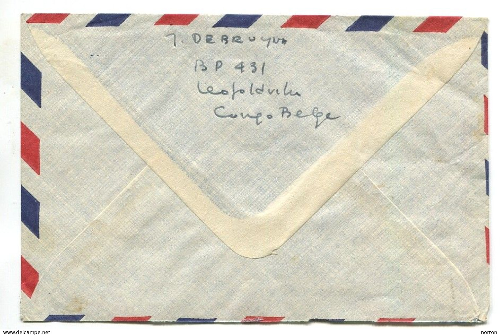 Congo Léopoldville 1 Oblit. Keach 12B(B)1 Sur C.O.B. Série 329/32 Sur Lettre Vers Borgberg (DDR) Le 19/06/1956 - Brieven En Documenten