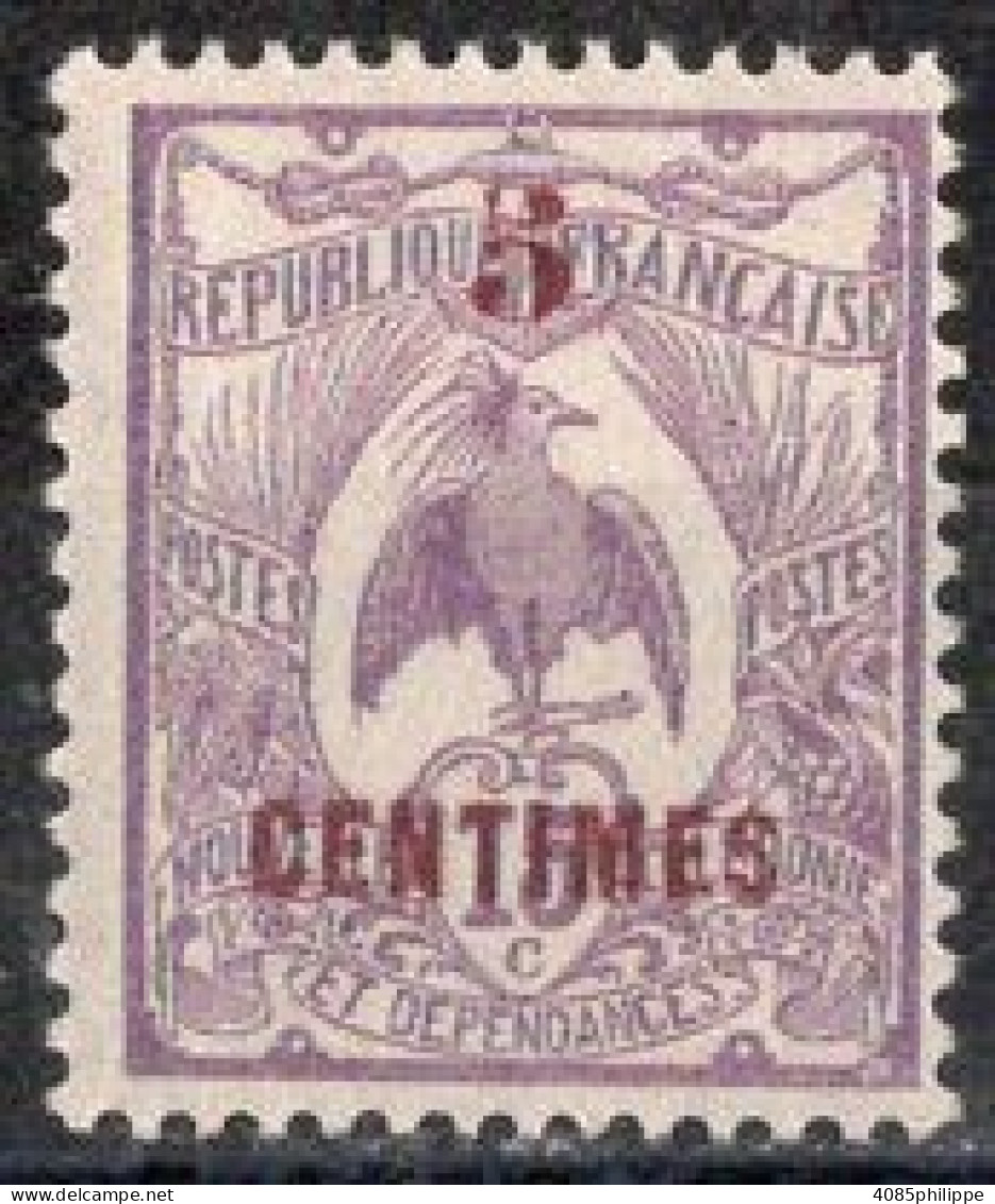 Nvelle CALEDONIE Timbre-Poste N°113c* Surch Carmin Neuf Charnière TB Cote : 4€50 - Nuovi