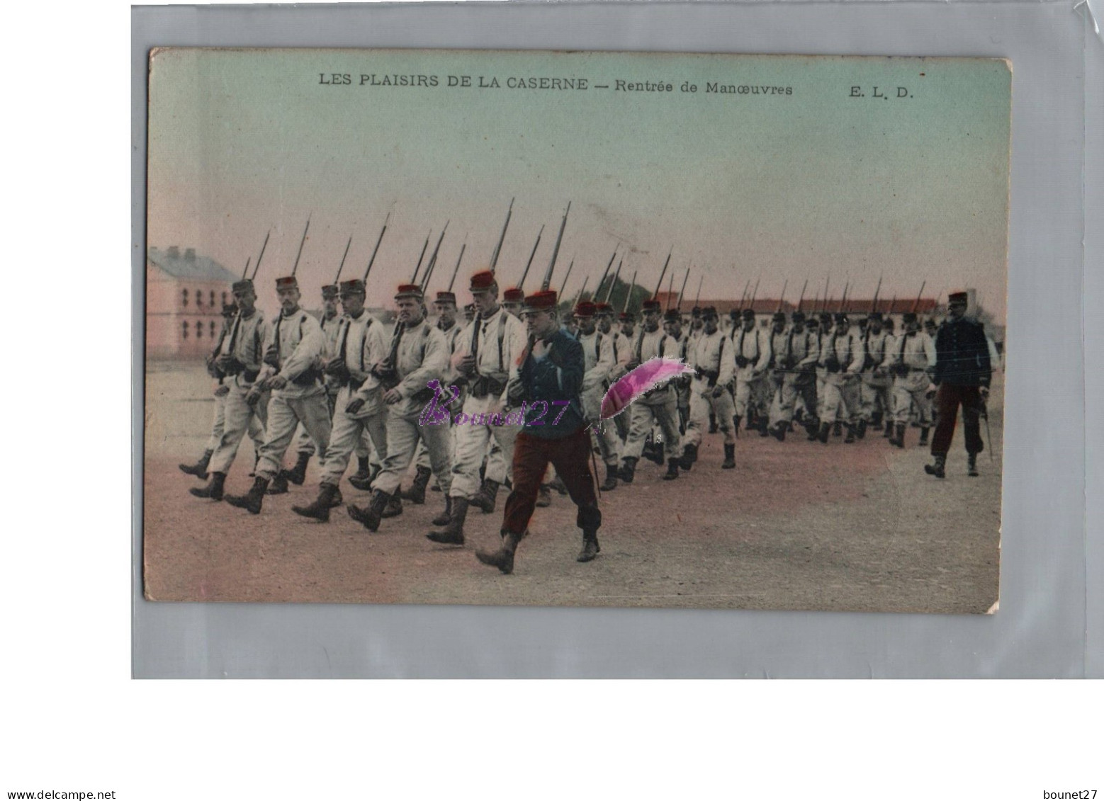 CPA - Militaire Militaria - Les Plaisirs De La Caserne Rentrée De Manoeuvres Homme En Rang Fusil 1907 - Casernes