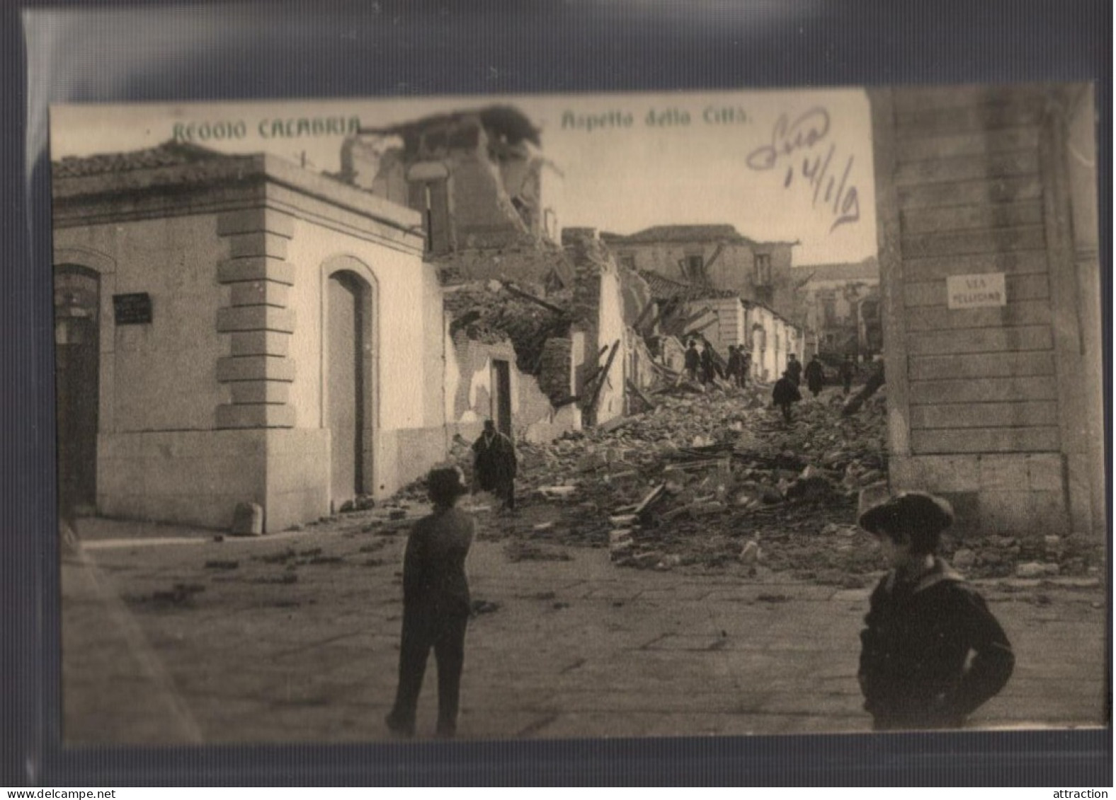 ITALIA-CALABRIA-REGGIO CALABRIA-TERREMOTO 1908-aspetto Della Citta' - Reggio Calabria