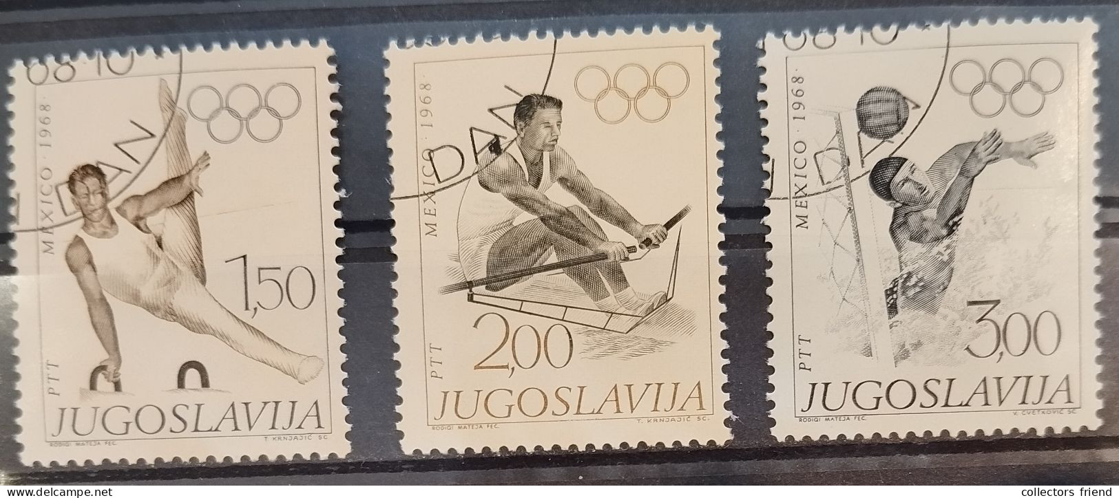 JUGOSLAVIJA JUGOSLAWIEN JUGOSLAVIA - Olympia Olimpiques Olympic Games - MEXICO '68 - 3 Stamps - Used - Sommer 1968: Mexico