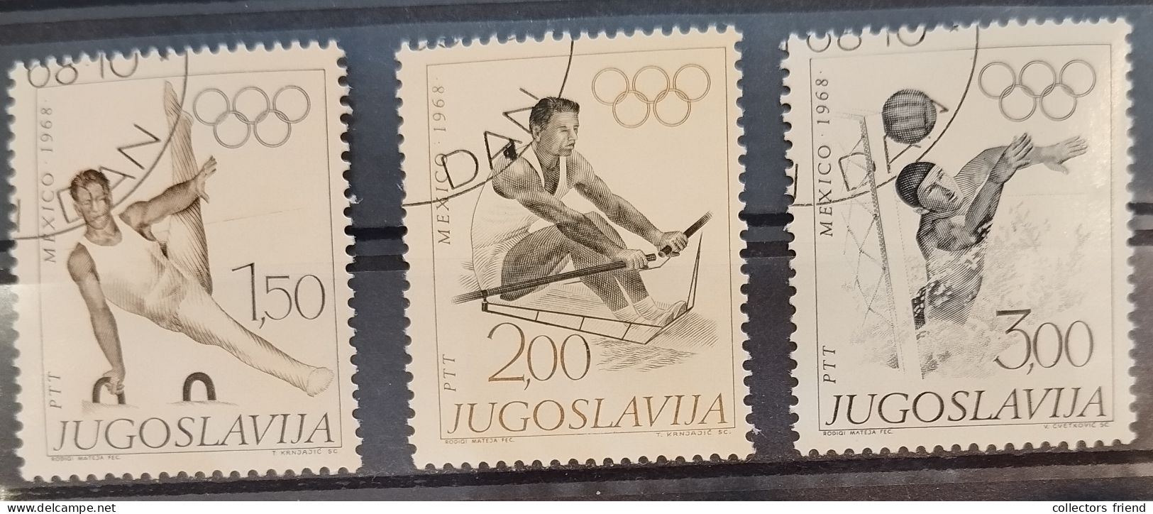 JUGOSLAVIJA JUGOSLAWIEN JUGOSLAVIA - Olympia Olimpiques Olympic Games - MEXICO '68 - 3 Stamps - Used - Zomer 1968: Mexico-City