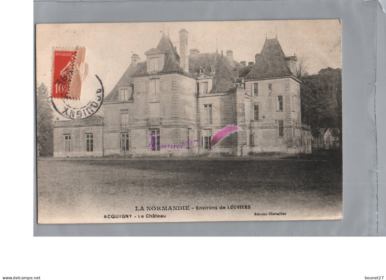 CPA - LA NORMANDIE Environ De Louviers ACQUIGNY 27 Le Château Vue D'ensemble 1908 - Acquigny
