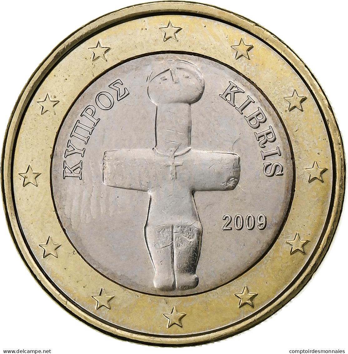 Chypre, Euro, 2009, SUP, Bimétallique, KM:84 - Cipro