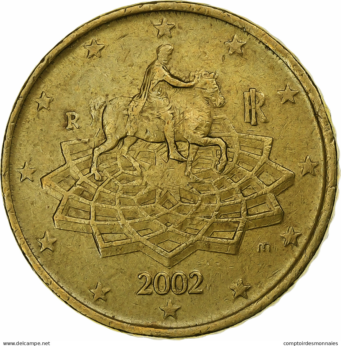 Italie, 50 Euro Cent, 2002, Rome, Laiton, SUP, KM:249 - Italien