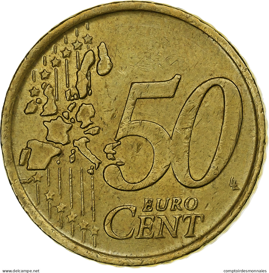 Italie, 50 Euro Cent, 2002, Rome, Laiton, SUP, KM:249 - Italy