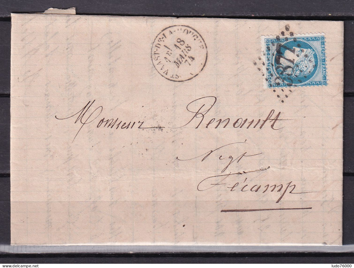 D 775 / LOT CERES N° 60 SUR LETTRE - 1871-1875 Cérès