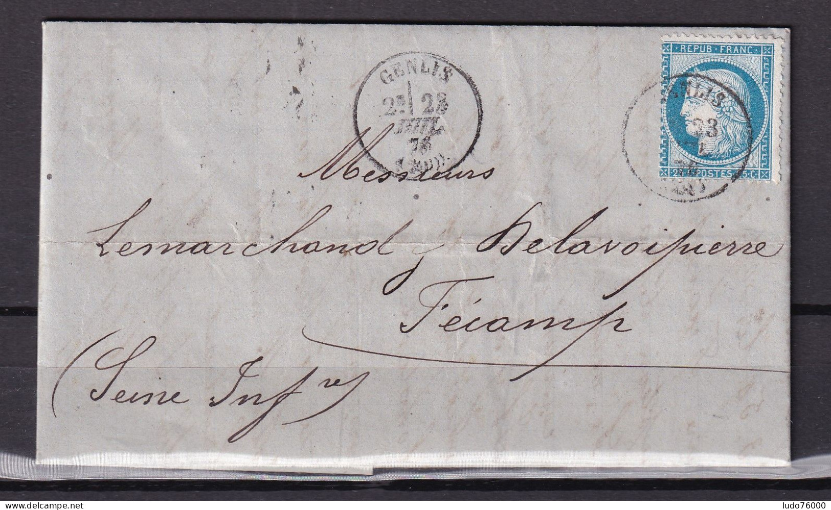 D 775 / LOT CERES N° 60 SUR LETTRE - 1871-1875 Cérès