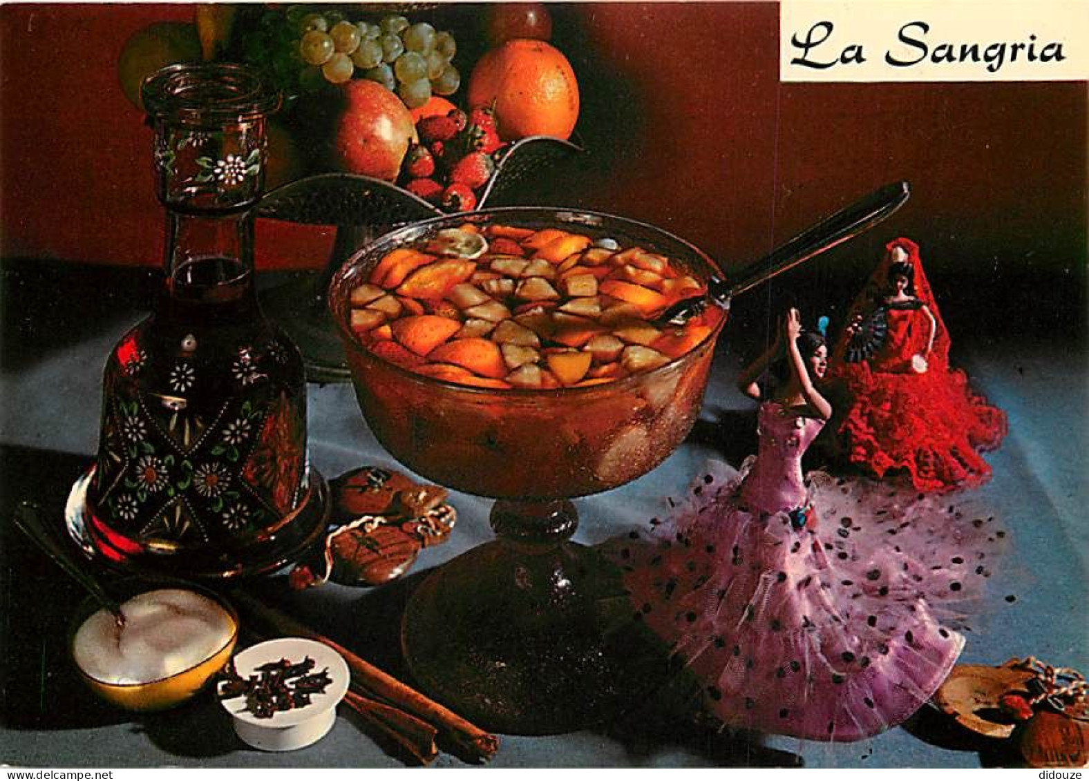 Recettes De Cuisine - Sangria - Poupées - Carte Neuve - Gastronomie - CPM - Voir Scans Recto-Verso - Recipes (cooking)