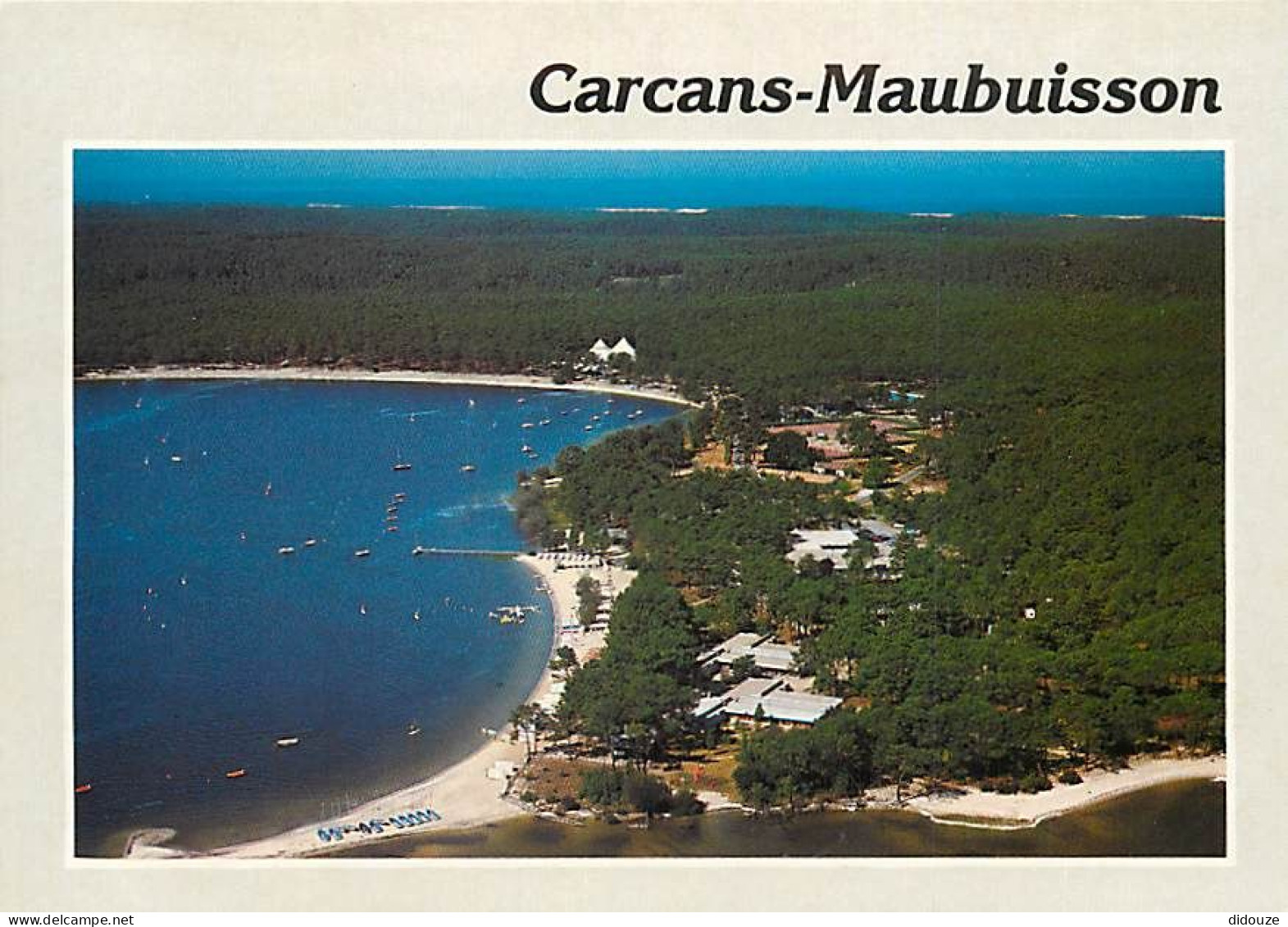 33 - Carcans - Maubuisson - U.C.P.A. Bombannes - Sur Le Plus Grand Lac De France. Au Fond, L'océan Atlantique - Vue Aéri - Carcans