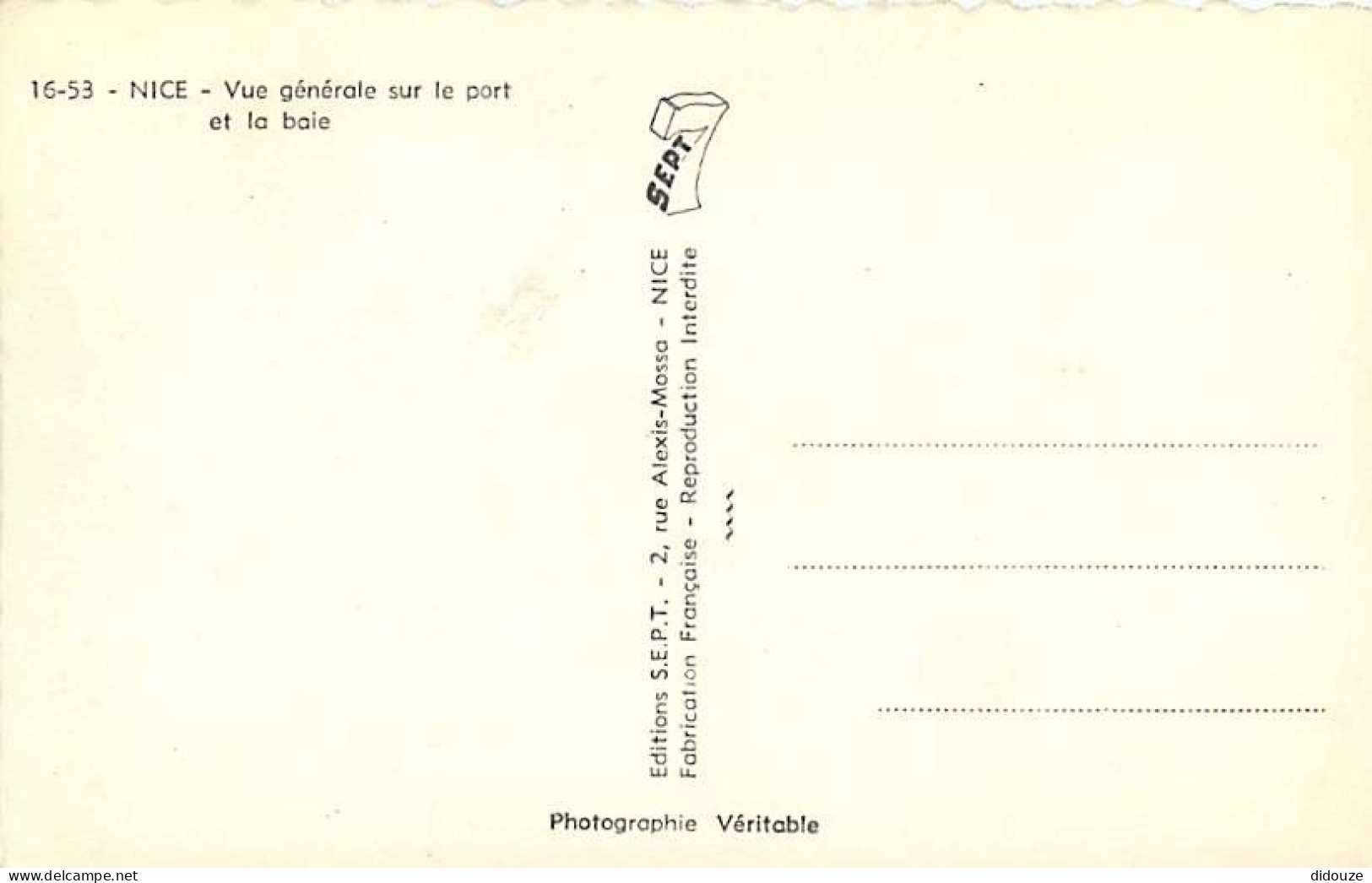 06 - Nice - Vue Générale Sur Le Port Et La Baie - CPSM Format CPA - Carte Neuve - Voir Scans Recto-Verso - Transport Maritime - Port