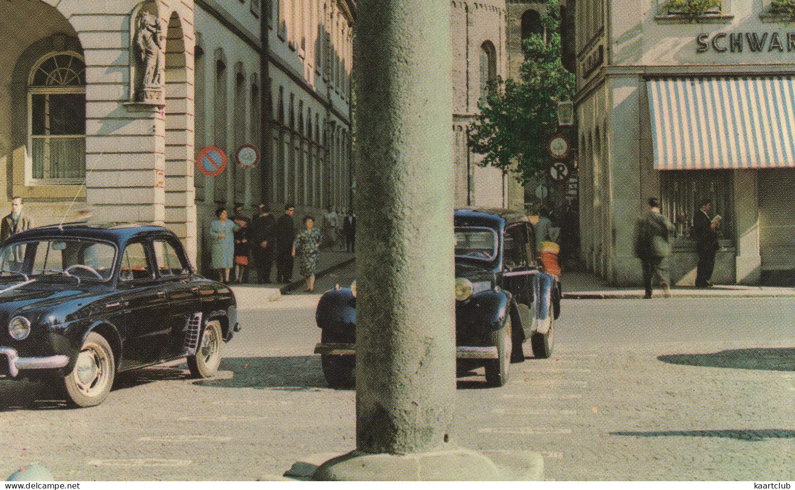 Trier: RENAULT DAUPHINE, CITROËN TRACTION AVANT 11 NORMALE - - Marktkreuz Auf Dem Hauptmarkt Und Dom - Passenger Cars