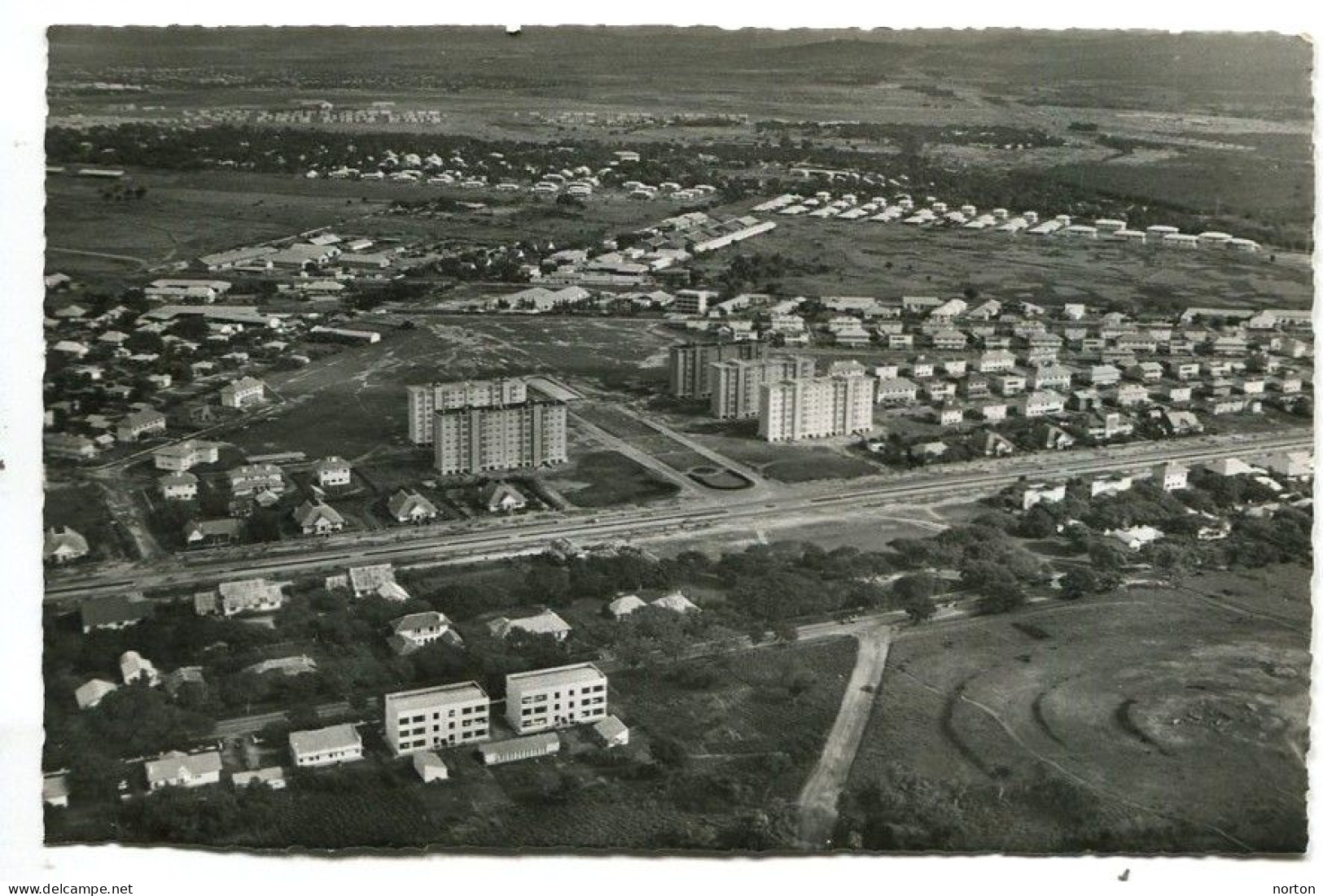 Congo Léopoldville 1 Oblit. Keach 12B(E)1 Sur C.O.B. 313 (x2) Sur Carte Postale Vers Mons Le 20/08/1956 - Cartas & Documentos