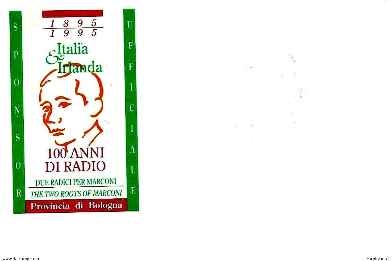 ITALIA - 1995 PONTECCHIO MARCONI (BO) Cent. Radio - Giorn. Marconi Stazione Radio IY4F GM Su CP+erinnofilo - 8267 - 1991-00: Marcophilia