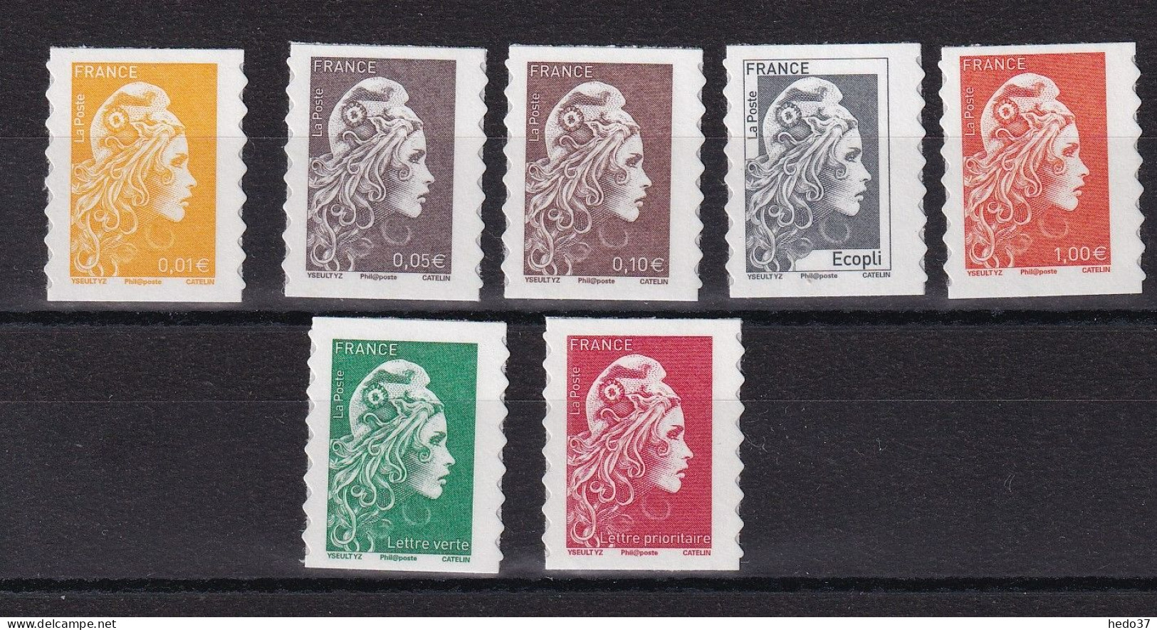 France Adhésifs N°1594/1600 - Neuf ** Sans Charnière - TB - Unused Stamps