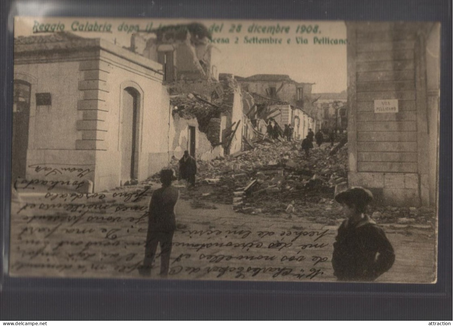 ITALIA-CALABRIA-REGGIO CALABRIA-TERREMOTO 1908-scesa 2 Settembre E Via Pellicano - Reggio Calabria
