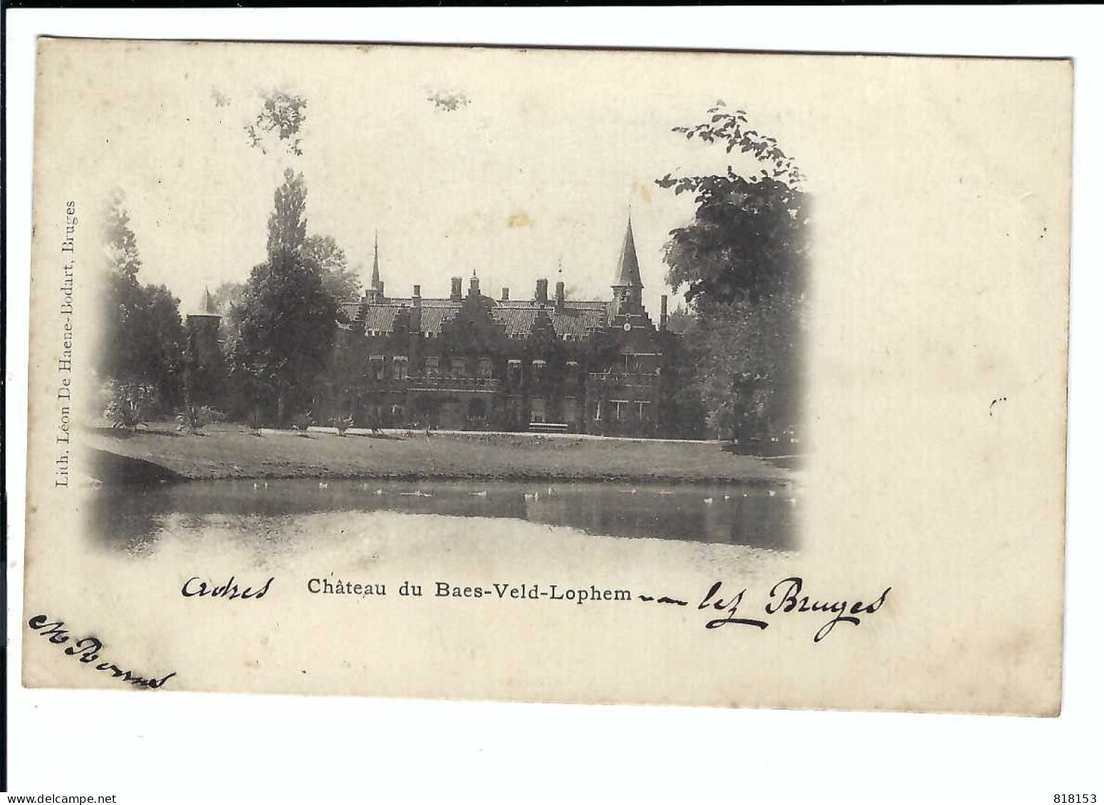 Loppem  Château Du Baes-Veld-Lophem    1903 (met Sterstempel LOPHEM) - Zedelgem