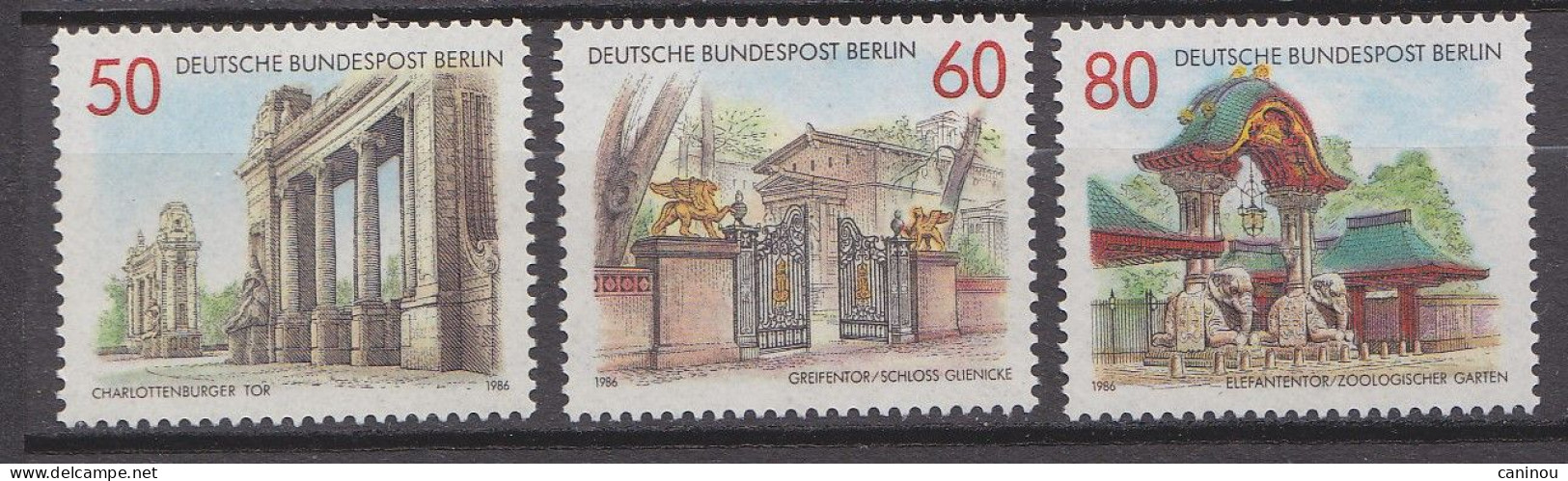 ALLEMAGNE BERLIN Y & T 722 - 724 PORTES 1986 NEUFS SANS CHARNIERES - Neufs