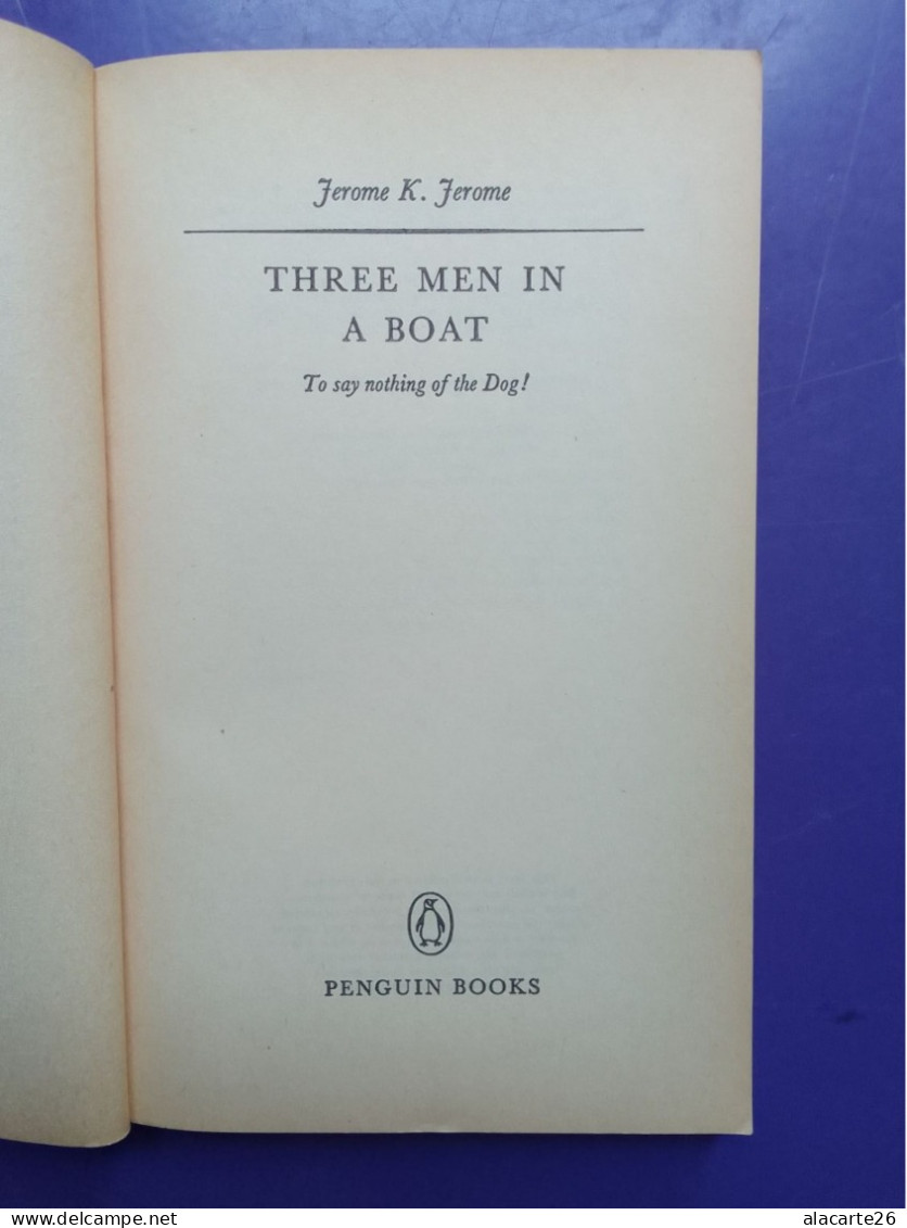 THREE MEN IN A BOAT / JEROME K.JEROME - Other & Unclassified