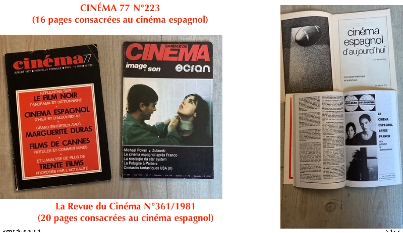 CINÉMA ESPAGNOL : 3 Affiches / 9 Dossiers De Presse / 2 Revues / 9 Plaquettes / 3 Brochures / 3 Suppléments Cinéma Libér - Sonstige & Ohne Zuordnung