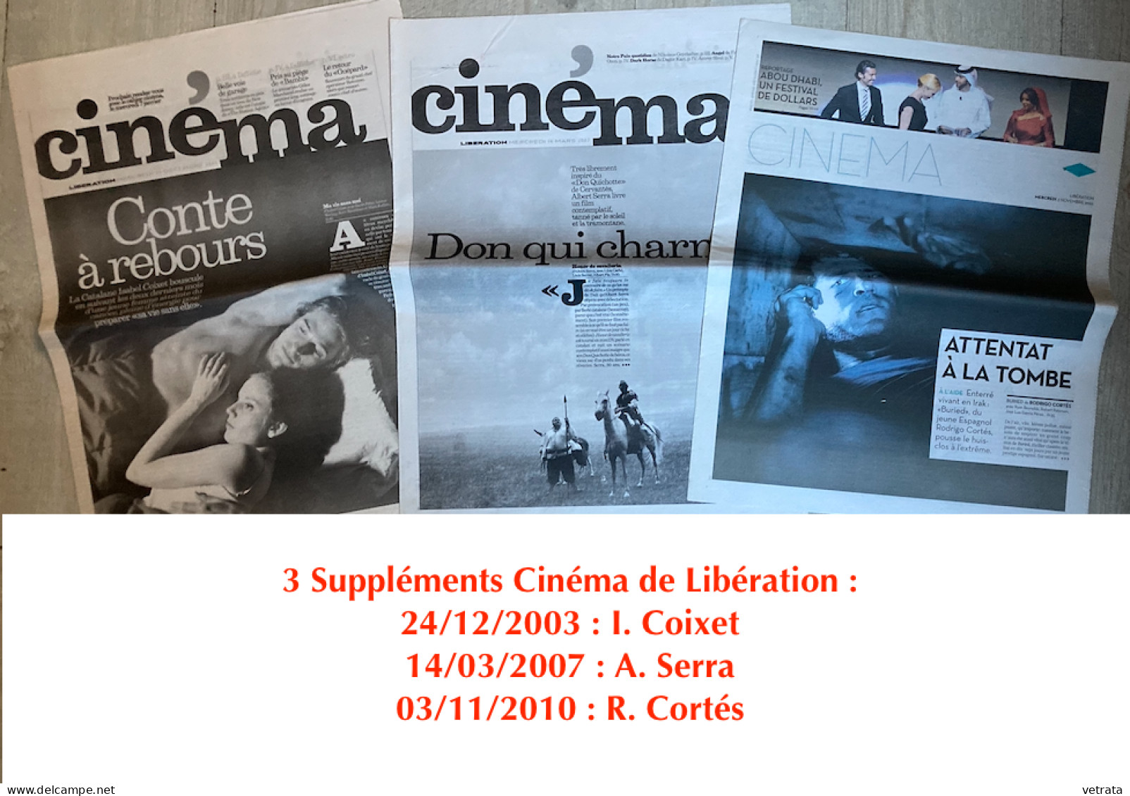 CINÉMA ESPAGNOL : 3 Affiches / 9 Dossiers de presse / 2 Revues / 9 Plaquettes / 3 Brochures / 3 Suppléments Cinéma Libér