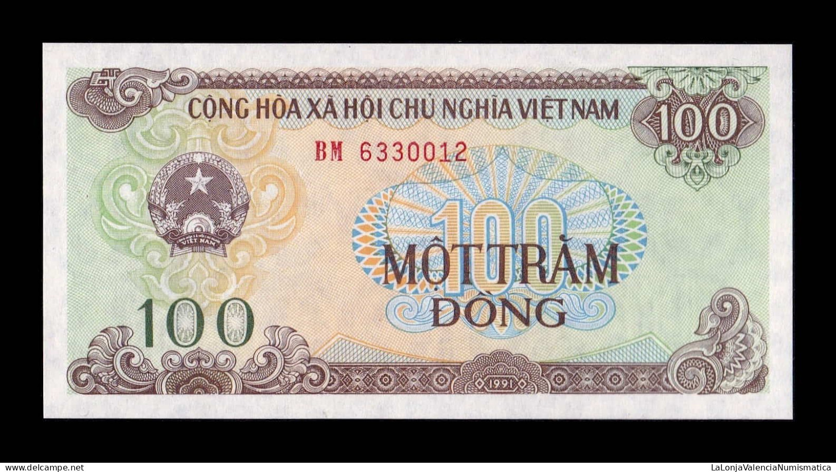 Vietnam 100 Dong 1991 Pick 105a Sc Unc - Viêt-Nam