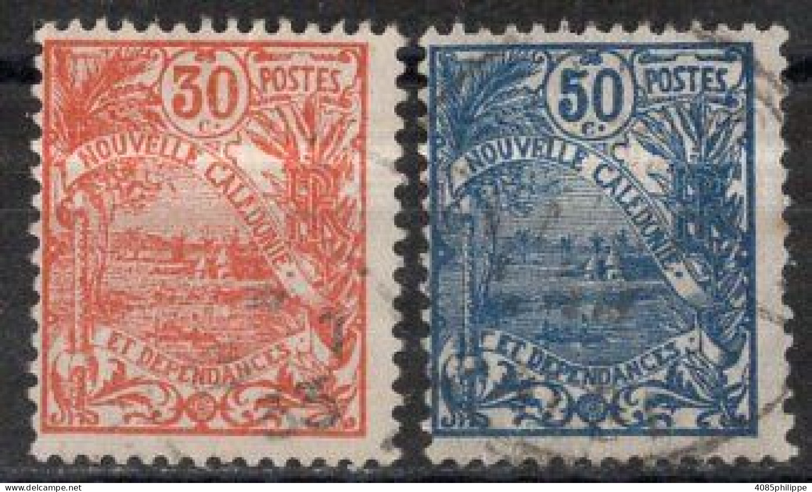 Nvelle CALEDONIE Timbres-Poste N°119 & 120 Oblitérés  Cote : 3€00 - Used Stamps