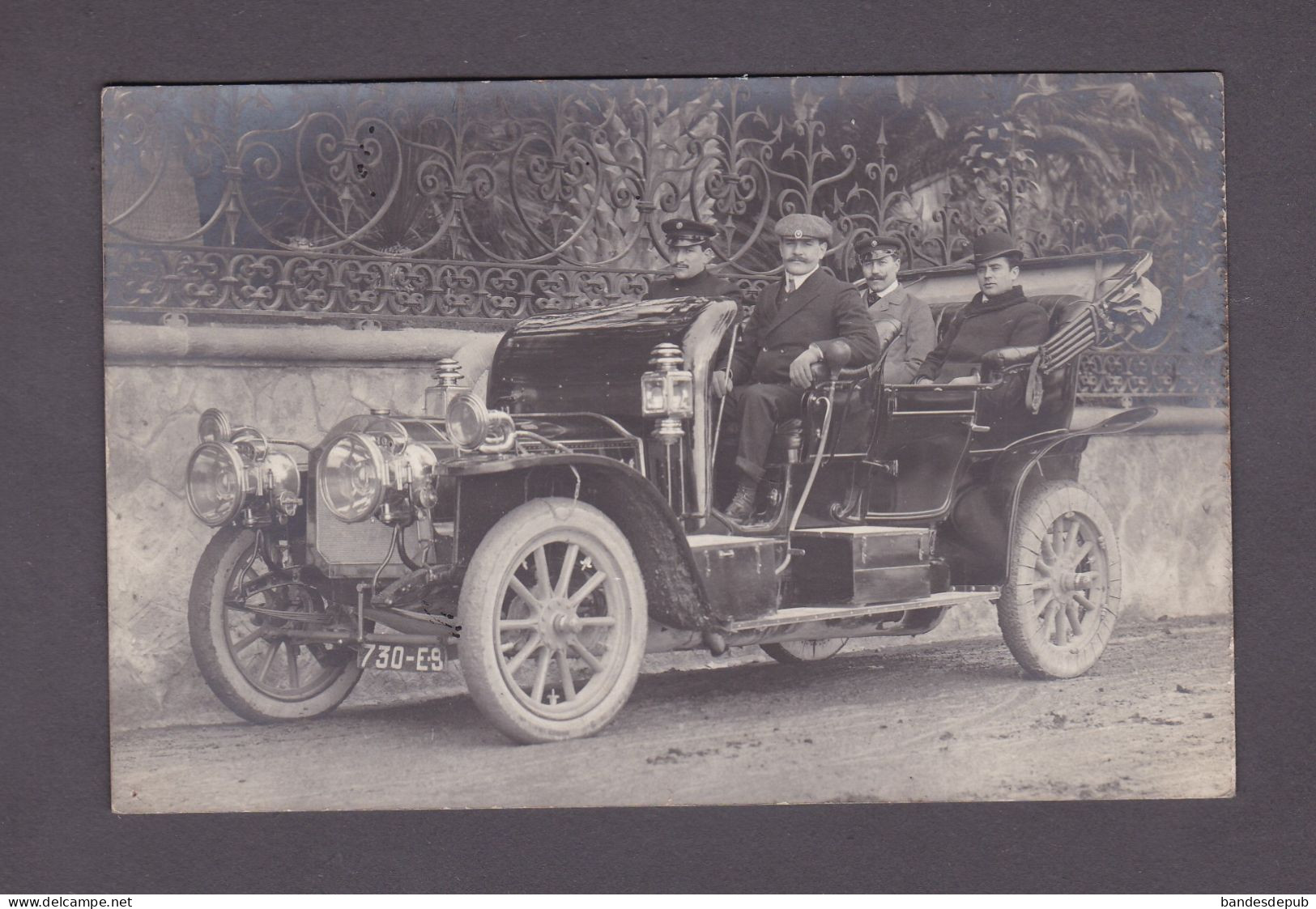 Carte Photo Automobile Oldtimer Car à Identifier Taxi ? Voiture Hôtel ?  Chauffeur ( 58719 ) - Taxis & Fiacres