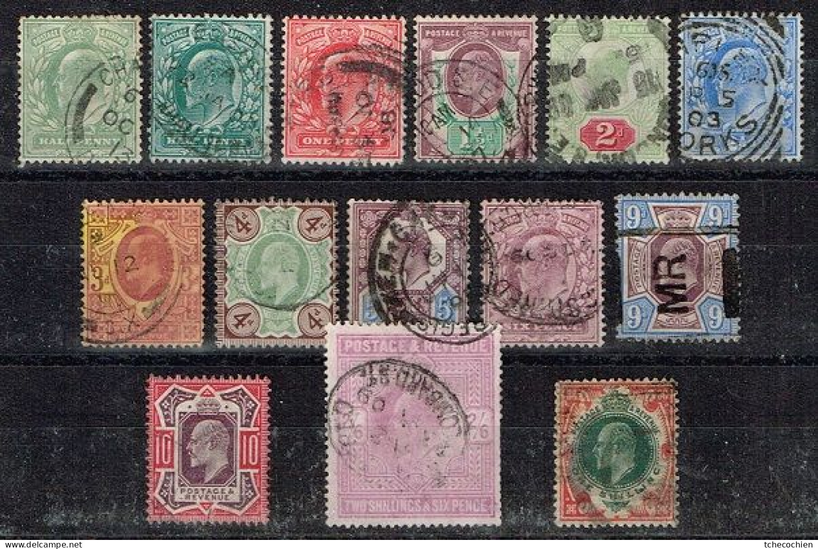 Grande-Bretagne - 1902 - Y&T N° 106 à 118 Oblitérés - Used Stamps