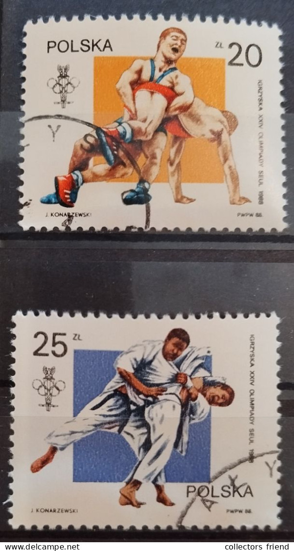 Polen Pologne Polska - Olympia Olimpiques Olympic Games - Seoul'88 - 2 Stamps Used - Sommer 1988: Seoul