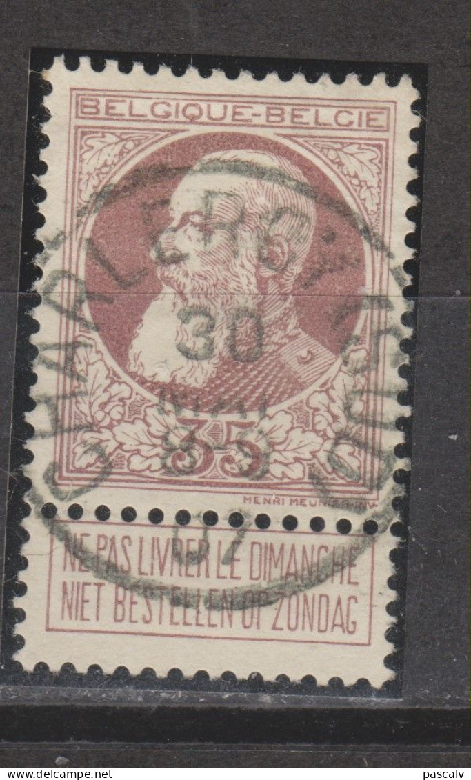 COB 77 Oblitération Centrale CHARLEROY (SUD) - 1905 Thick Beard