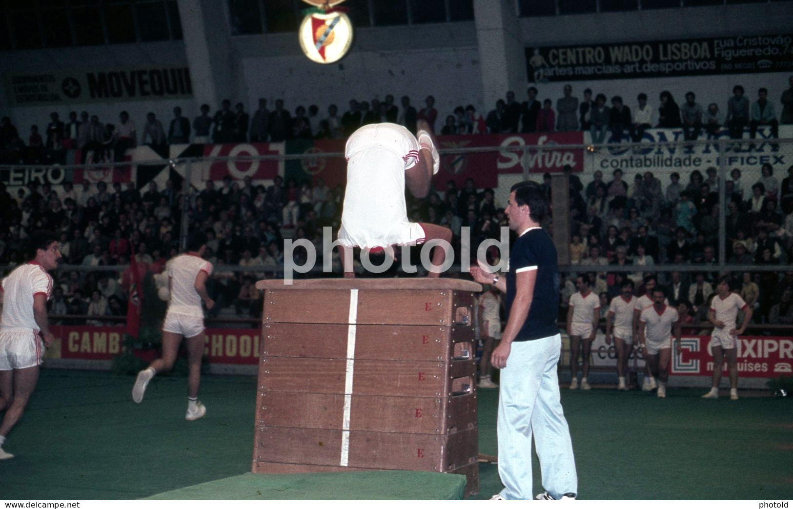 17 SLIDES SET 1984 GINASTICA SPORT LISBOA BENFICA SLB PORTUGAL BOYS GIRLS 35mm DIAPOSITIVE SLIDE Not PHOTO FOTO NB3955 - Diapositives