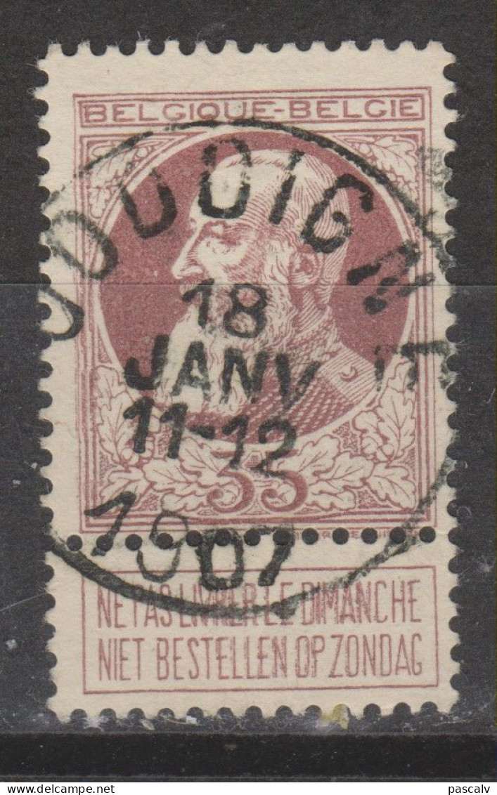 COB 77 Oblitération Centrale JODOIGNE - 1905 Thick Beard