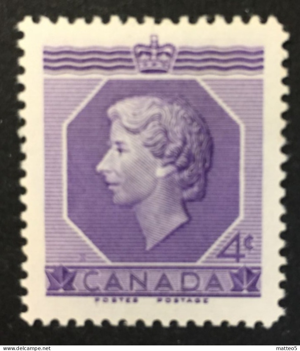 1953 Canada - Coronation Of Queen Elizabeth II - Unused - Unused Stamps