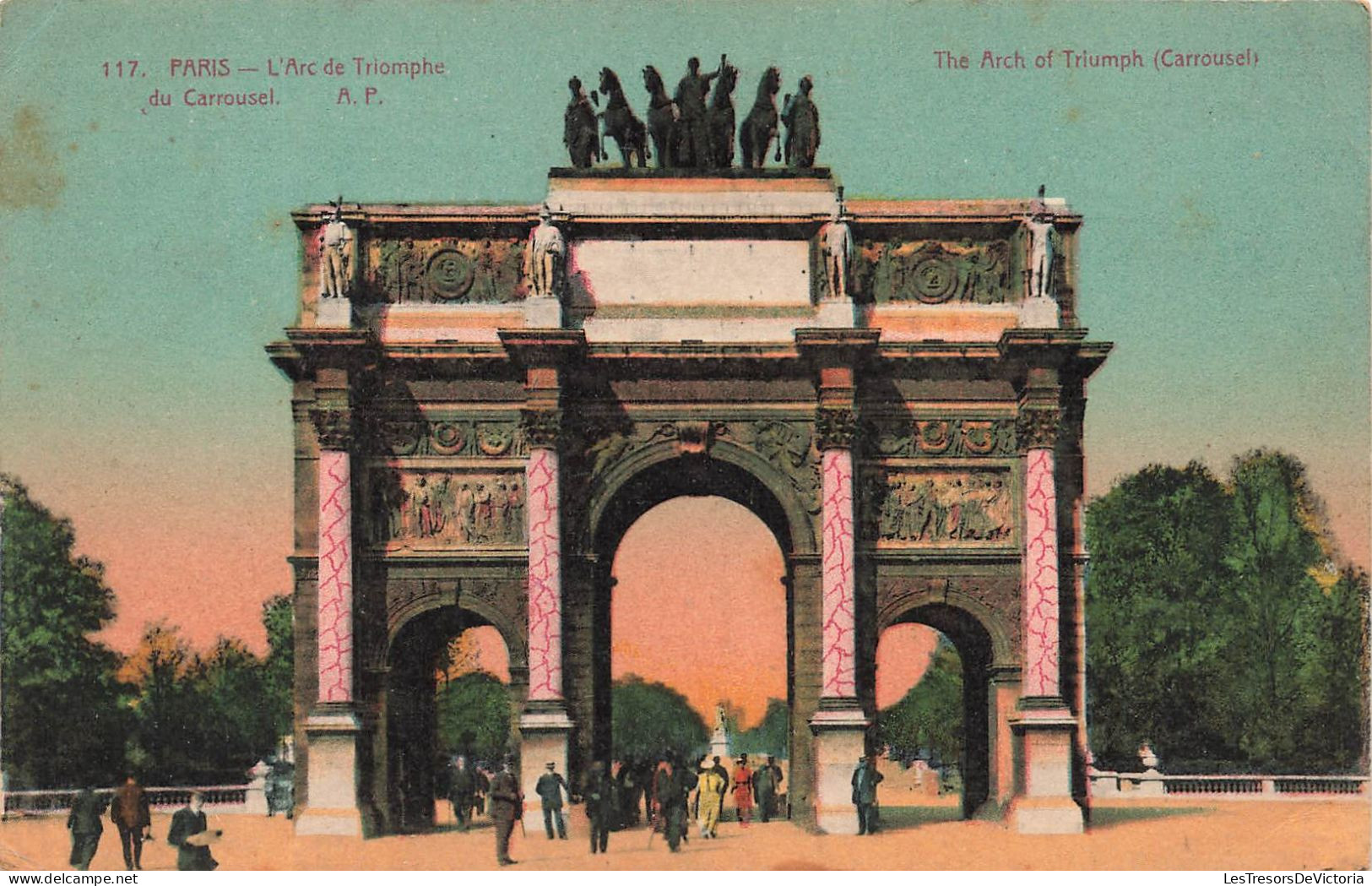 FRANCE - Paris - L'Arc De Triomphe Du Carrousel - A P - Vue Générale - Animé - Carte Postale Ancienne - Arc De Triomphe