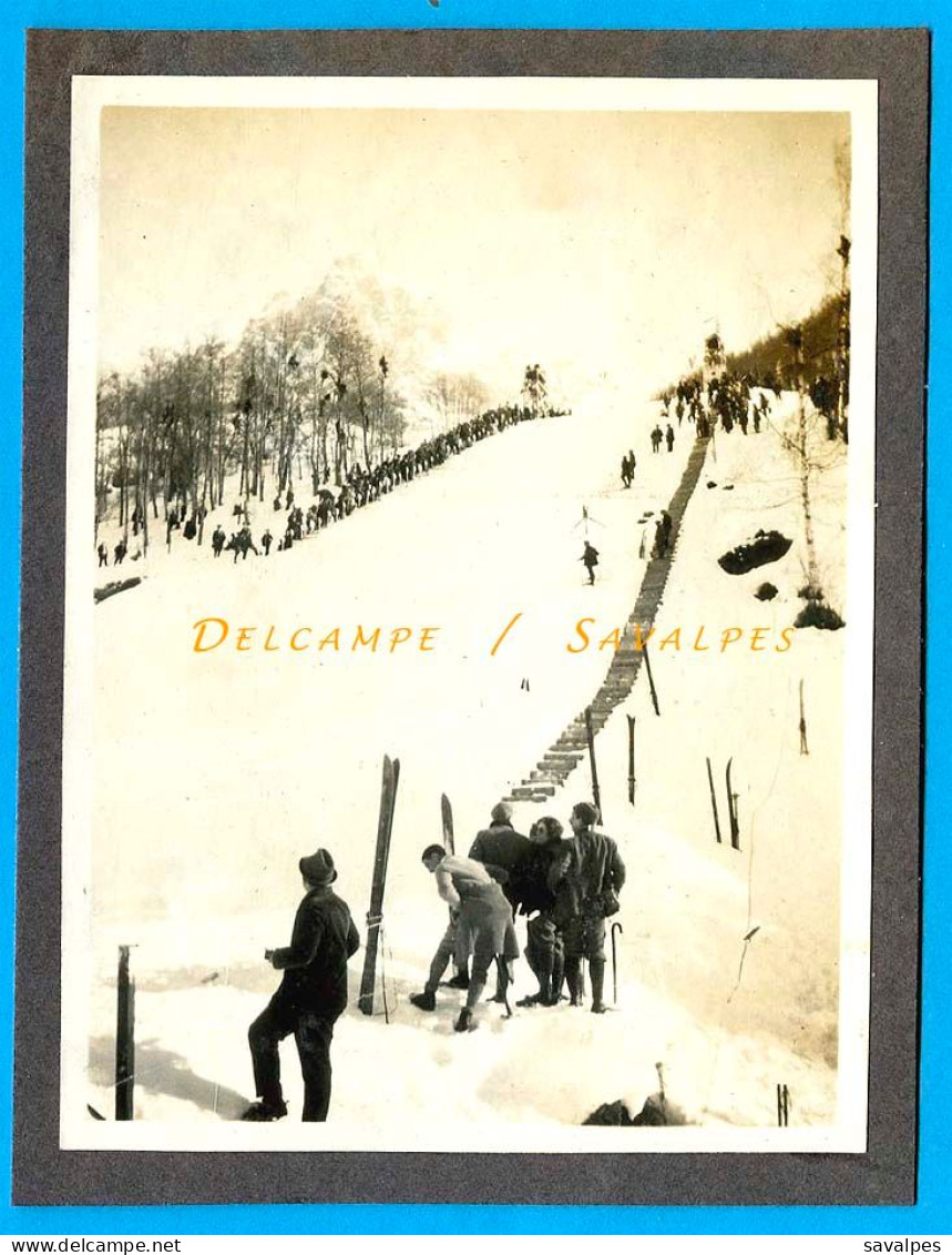 Chamonix 1924 * Tremplin Olympique Aux Bossons * Photo Originale - Lugares